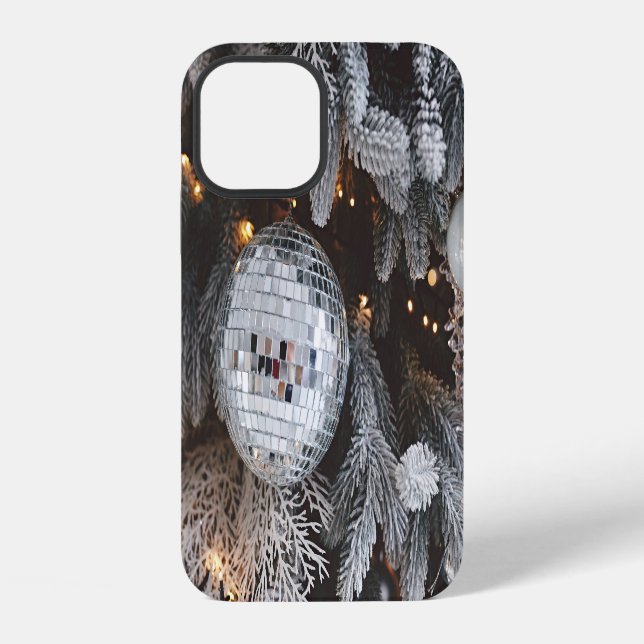 Christmas tree decorations, festive light backgrou iPhone case (Back)