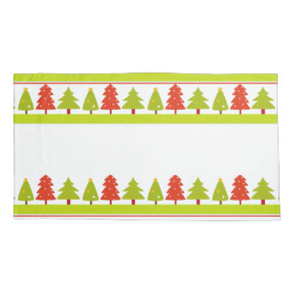 Christmas tree design pillow case