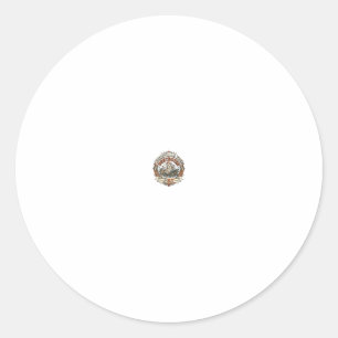 Christmas Tree Destroyer Cat Christmas Tree Destro Classic Round Sticker