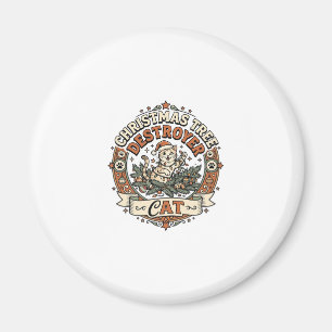 Christmas Tree Destroyer Cat Christmas Tree Destro Magnet