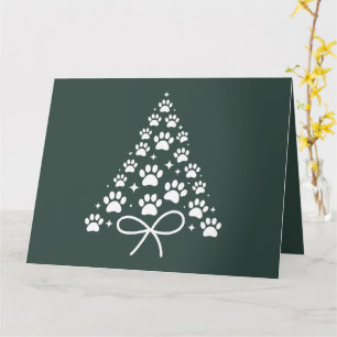 Christmas Tree Dog Lover Owner Gift Holiday Card