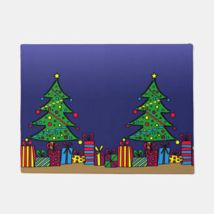 Christmas tree doormat