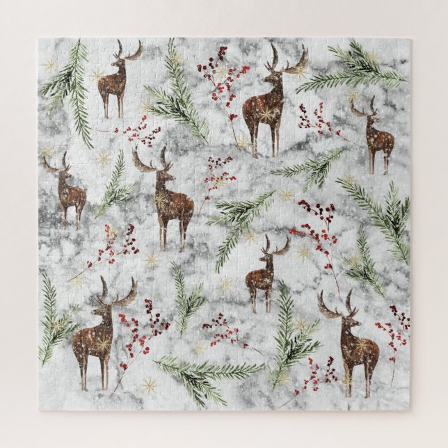 Christmas Tree Dot Art Jigsaw Puzzle (Vertical)