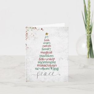 christmas tree ee atcard holiday card