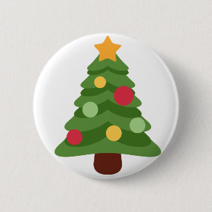 christmas tree emojis 2 inch round button