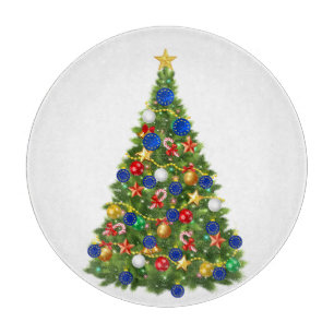 Christmas Tree - European Union Flag EU Euro - b Cutting Board