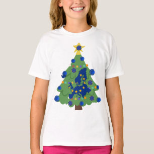 Christmas Tree - European Union Flag   EU Euro  T-Shirt