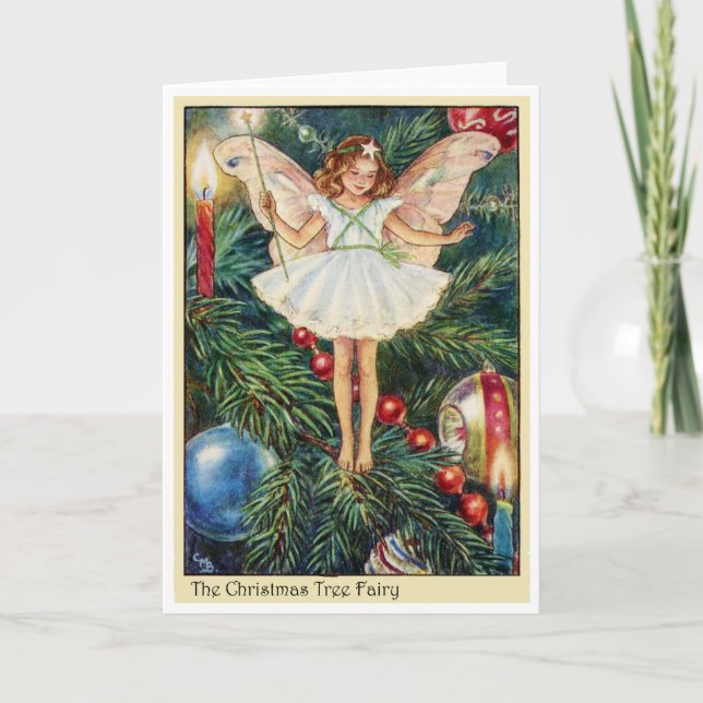 Christmas Tree Fairy Holiday Card (Front)
