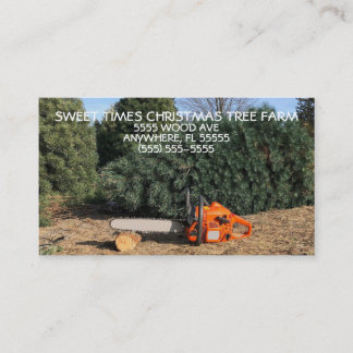 Christmas Tree Farm Business Card