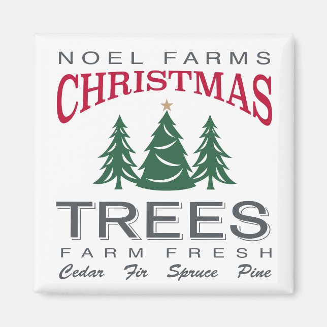 CHRISTMAS TREE FARM MAGNET (Front)
