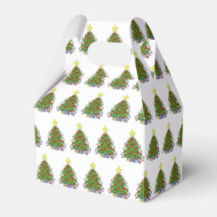 Christmas tree favor box