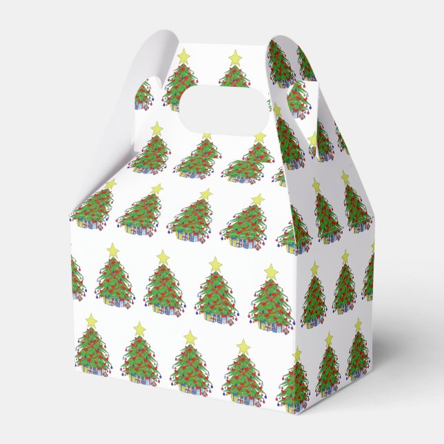 Christmas tree favor box (Front Side)