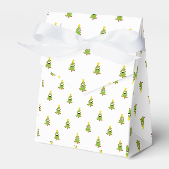 Christmas Tree Favor Box (Front Side)