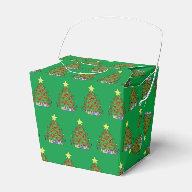 Christmas tree favor box (Front Side)