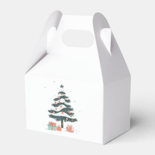 Christmas tree  favor box