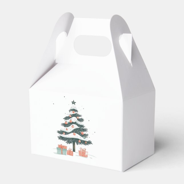 Christmas tree  favor box (Front Side)