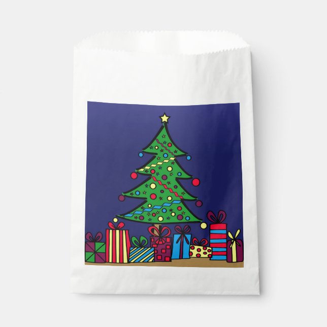 Christmas tree favour bag (Front)