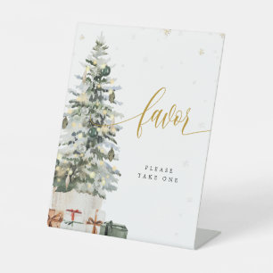 Christmas Tree Favours Sign