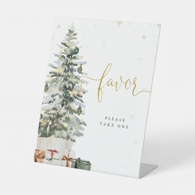 Christmas Tree Favours Sign (Front)