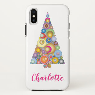 Christmas Tree Festive Chic Colourful Girly Custom Case-Mate iPhone Case