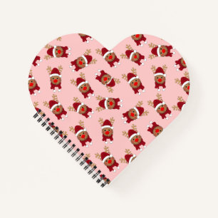 Christmas Tree Festive Holiday Ugly Xmas Sweater Notebook