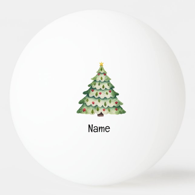 Christmas Tree for ping pong player Ball (Front)