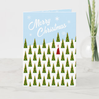 Christmas Tree Forest Holiday Card
