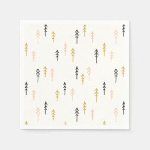 Christmas Tree Forest Pattern Napkin