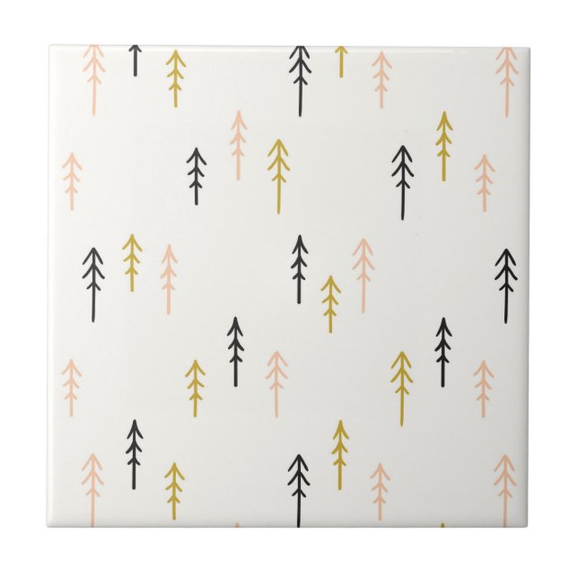 Christmas Tree Forest Pattern Tile (Front)