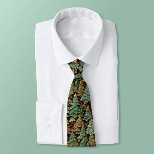 Christmas Tree Forest Whimsey Tie