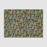 Christmas Tree Forest Whimsey  Tissue Paper<br><div class="desc">The cheerful colours. The intricate design. The relaxed spirit of an earlier time when Christmas decorations were handmade. You'll love this whimsical tissue paper with the look of papercraft quilling. A delightful match for our gift wrap, so elegant for wrapping dainty or fragile gifts. Use it year-round in your decoupage...</div>