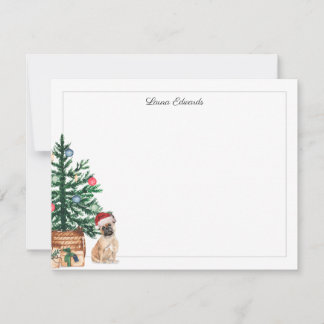 Christmas Tree French Bulldog Holiday Card