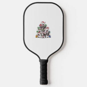 Christmas Tree French Bulldogs Frenchie French Bul Pickleball Paddle