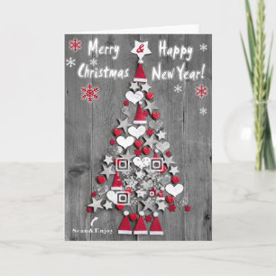 ‎ Christmas tree from decorations QR-code card
