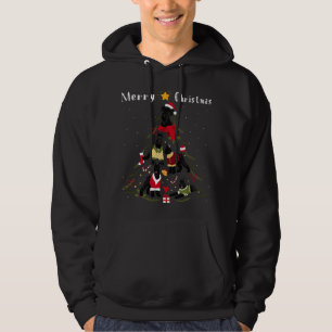 Christmas Tree Giant Schnauzer Lover Xmas Dog Owne Hoodie