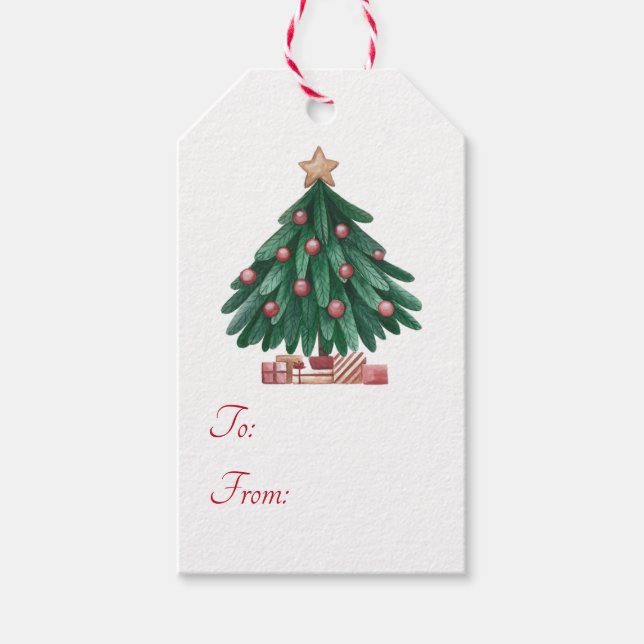 Christmas Tree Gift Tags (Front)