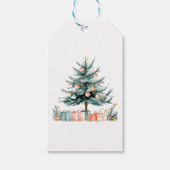 Christmas tree  gift tags (Front)
