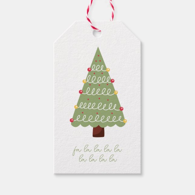 Christmas Tree  Gift Tags (Front)