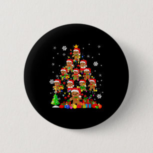 Christmas Tree Gingerbread Christmas Santa Gingerb 2 Inch Round Button