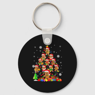 Christmas Tree Gingerbread Christmas Santa Gingerb Keychain