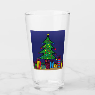 Christmas tree glass