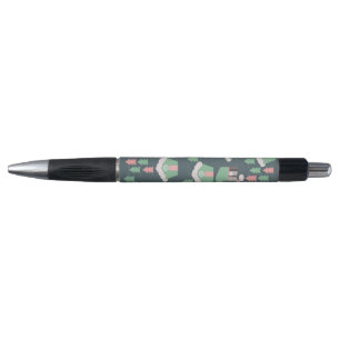 Christmas Tree Gnomes Gingerbread House Pen