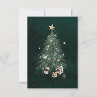 Christmas Tree - Good Jul Thank You Card