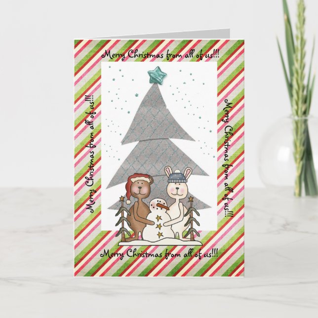 Christmas Tree greeting card (Front)