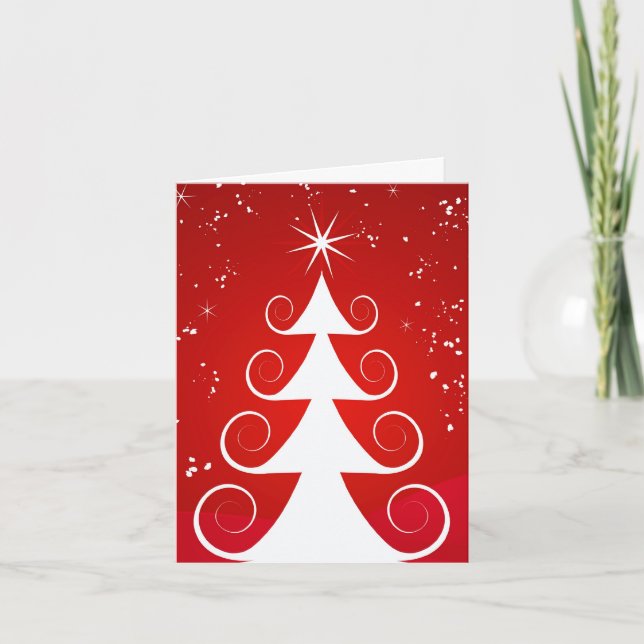 Christmas Tree Greeting Card (Front)