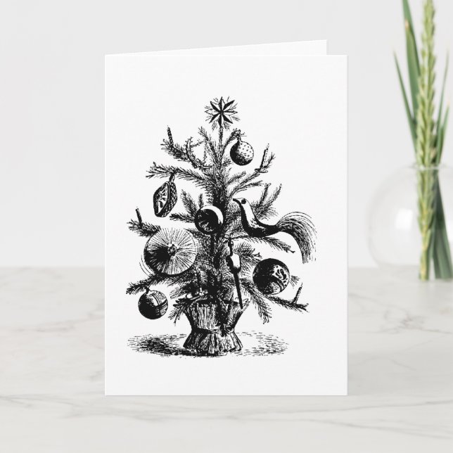 Christmas Tree Greeting Card (Front)