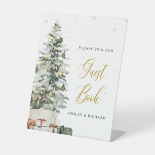 Christmas Tree Guest Book Sign