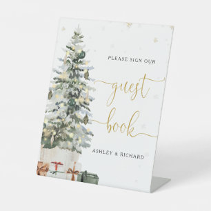 Christmas Tree Guest Book Sign