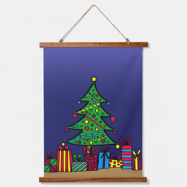 Christmas tree hanging tapestry (Front)