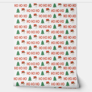 Christmas Tree Hat and HO HO Wallpaper